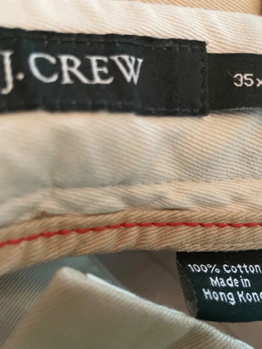 J. Crew Men’s Chinos Tan 35x32 NWT
